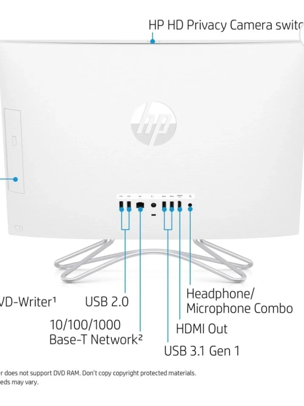 HP 22 All-in-One Desktop Computer